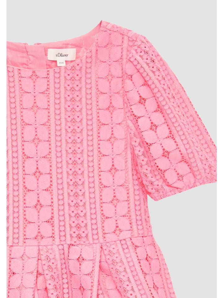 s.Oliver Kleid kurz in Pink günstig kaufen
