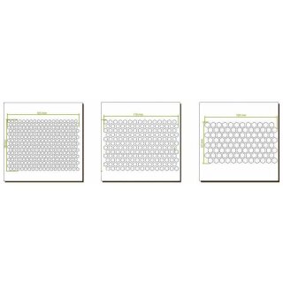 Airbrush Stencils: Hexagon Pattern 1