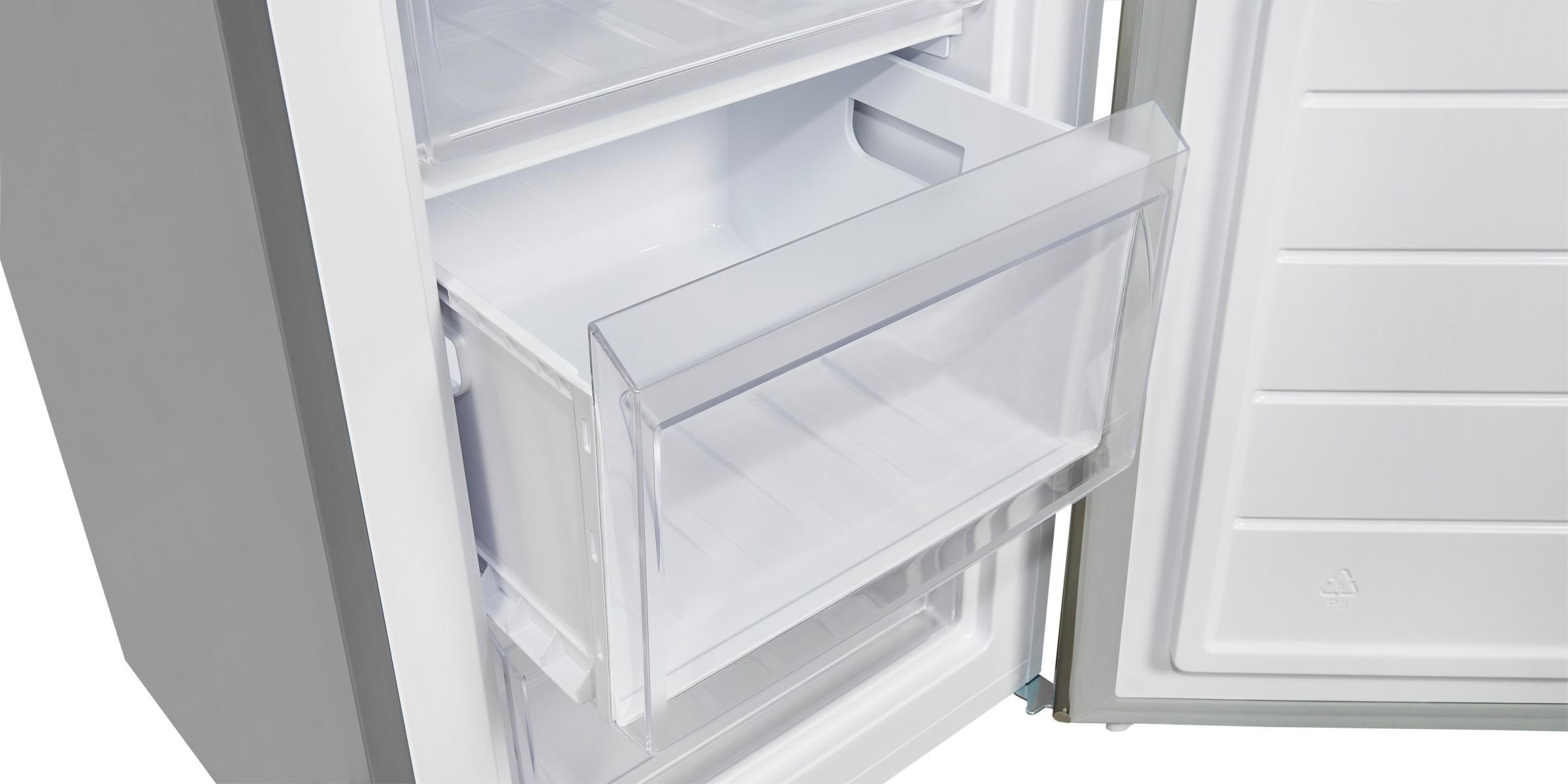 exquisit Gefrierschrank GS1081-040C inoxlook, 85,5 cm hoch, 54,5 cm breit