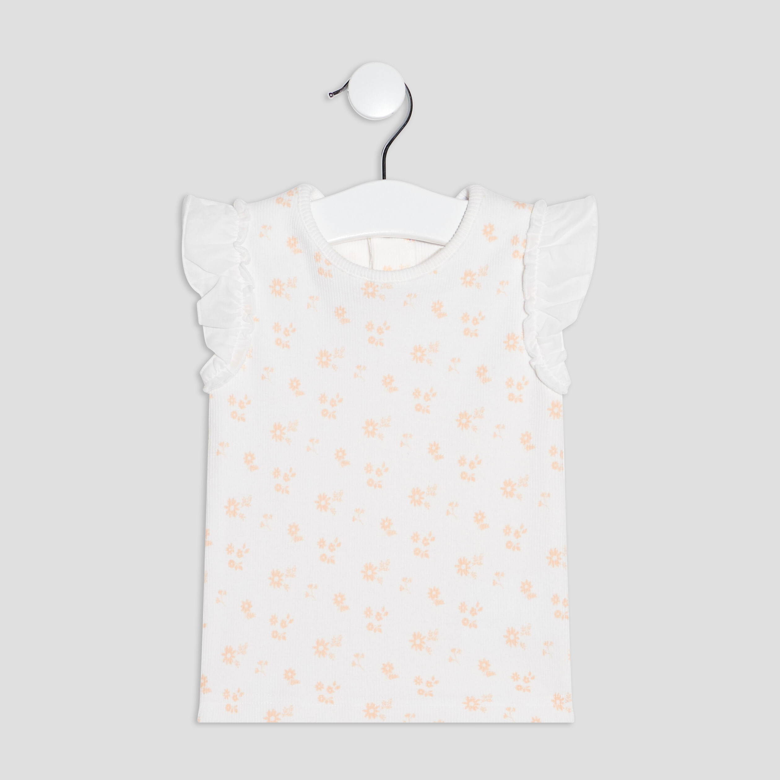 T-shirt manches courtes ecru bébé fille | La Halle
