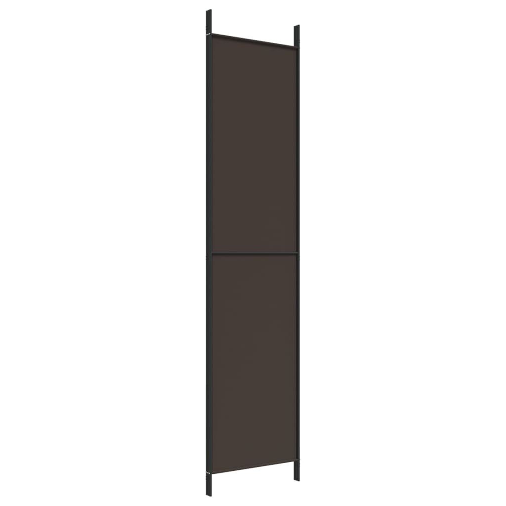 vidaXL Raumteiler 3-tlg. Paravent Braun 150x220 cm Stoff, 1-tlg.