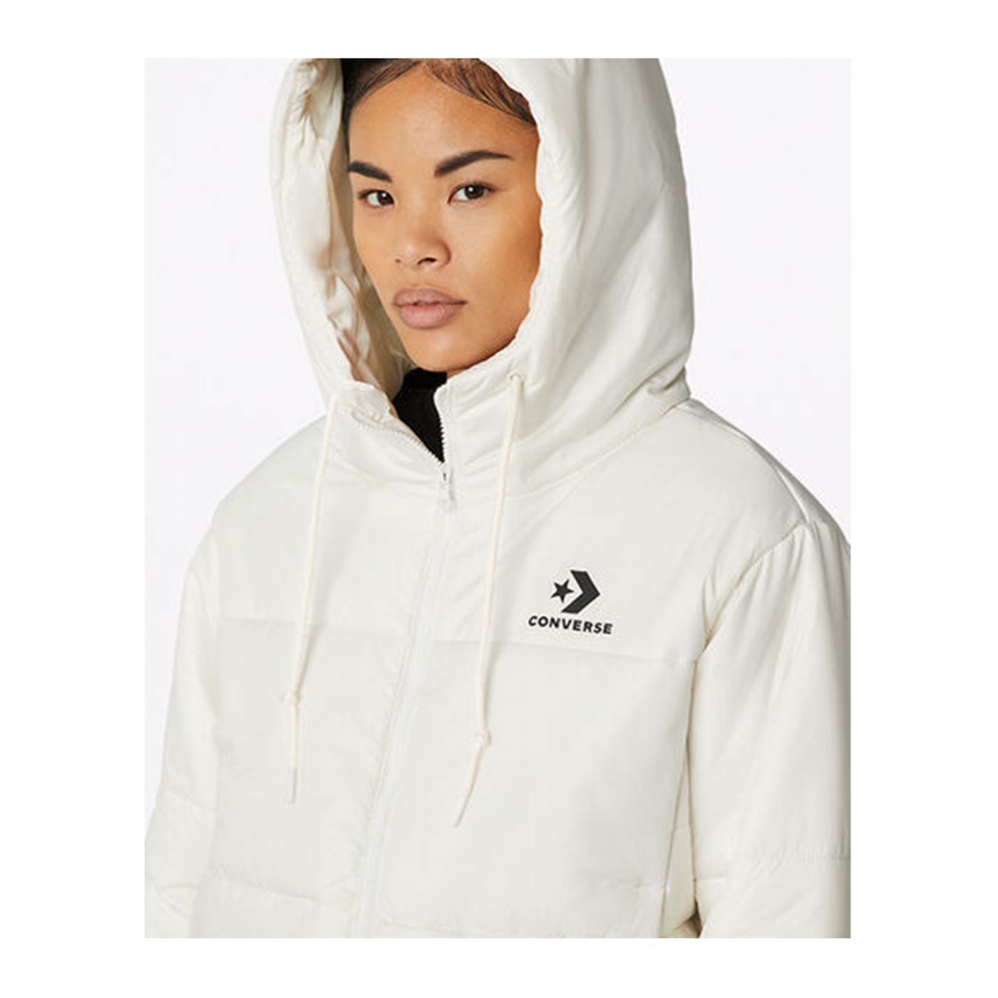 Converse Short Puffer Jacke Damen Weiss