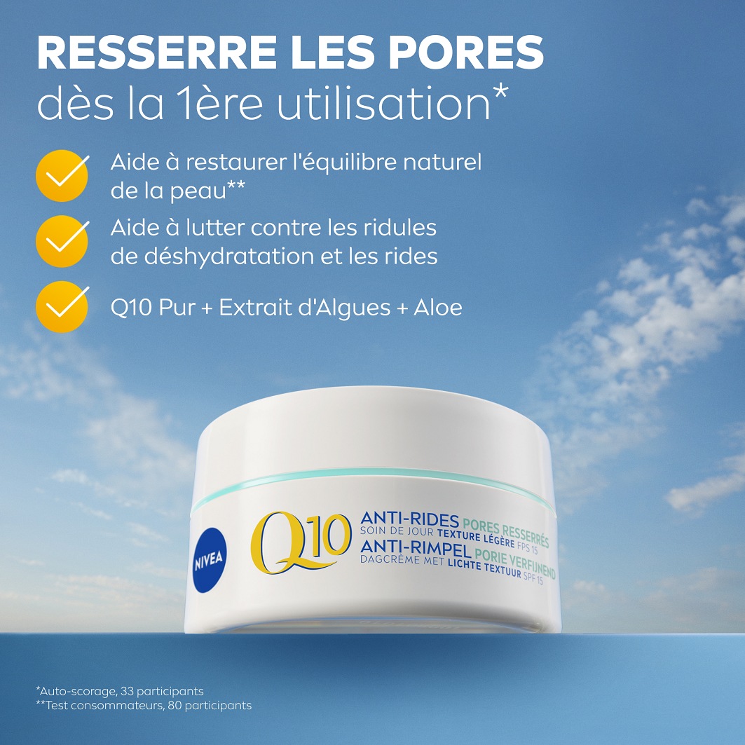 NIVEA dienas sejas krēms pret grumbām savelk poras, matē ādu, SPF 15