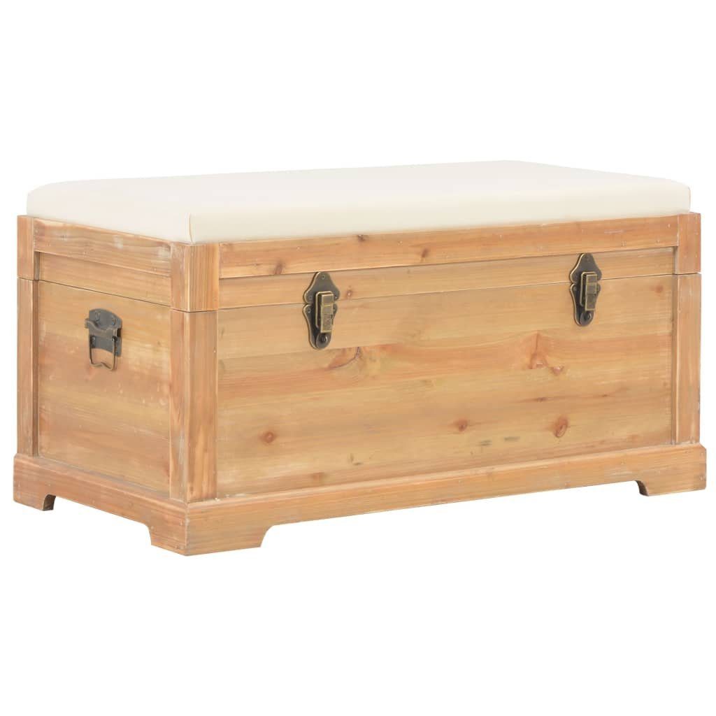 vidaXL Aufbewahrungsbox Aufbewahrungstruhe mit Auflage 80×40×40 cm MDF (1 St)