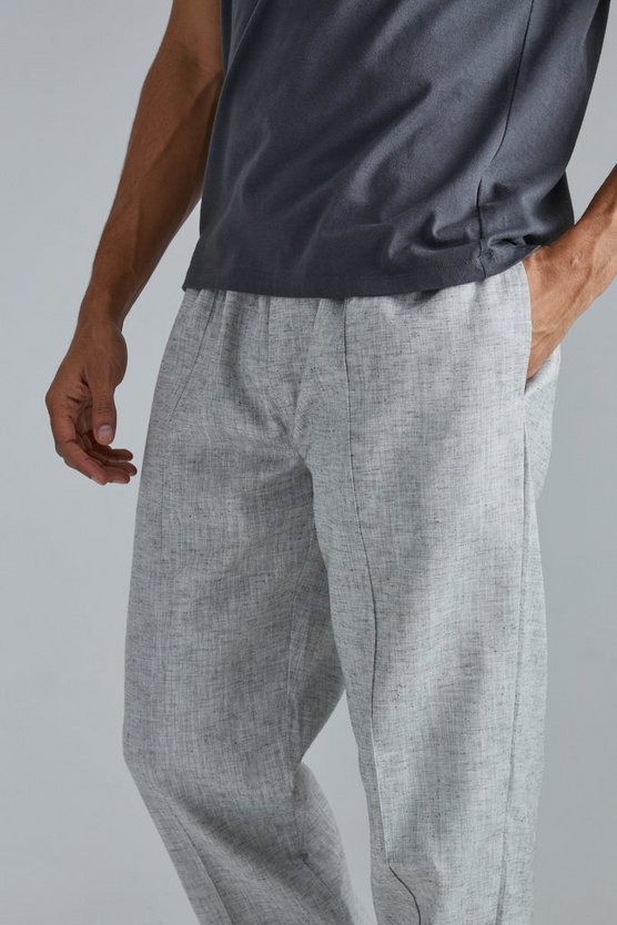 Gerade Hose mit elastischem Bund