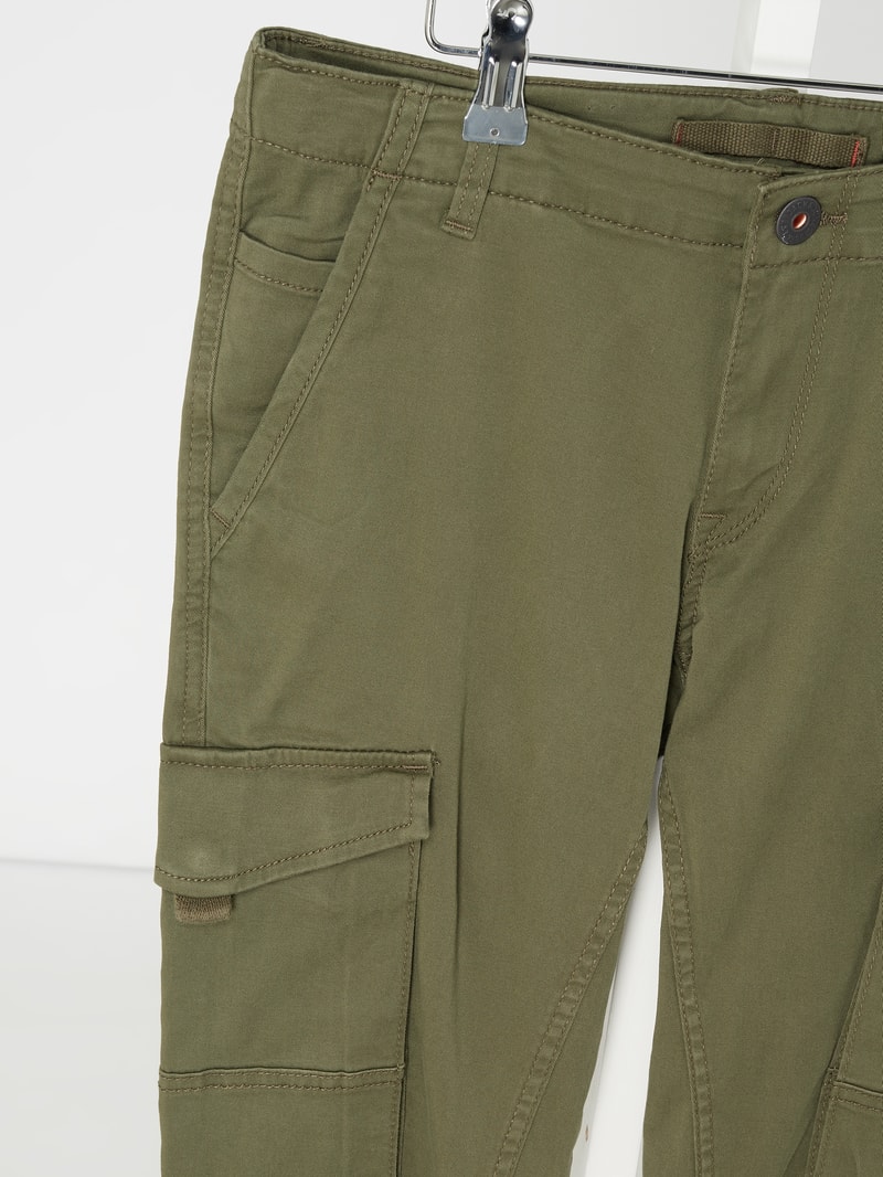 Cargohose mit Stretch-Anteil Modell 'Paul' in olivgrün