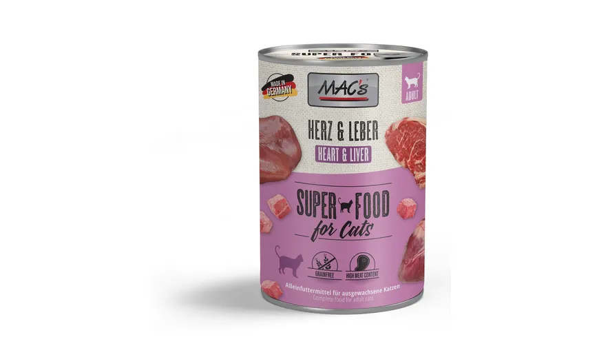 MAC's CAT Katzennassfutter Herz & Leber 400 g