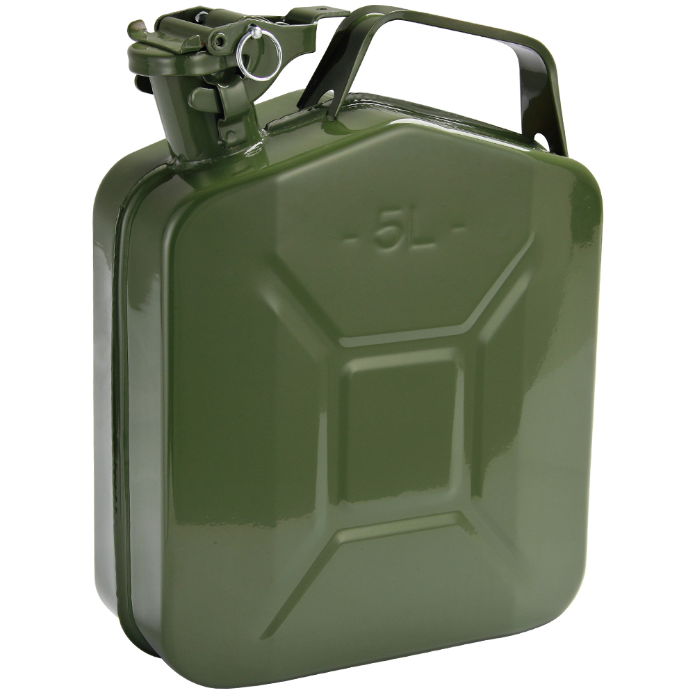 Casaria monzana® 3x Metallkanister je 5 Liter   Ausgießer