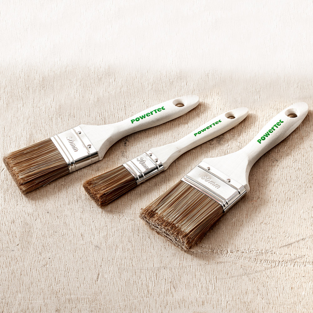 Powertec Color Lasurpinsel - 3tlg.