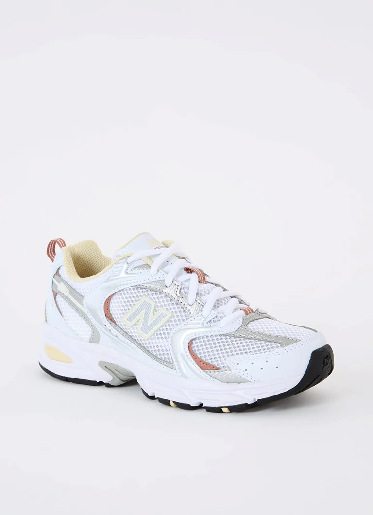 New Balance  530 sneaker van mesh met metallic finish