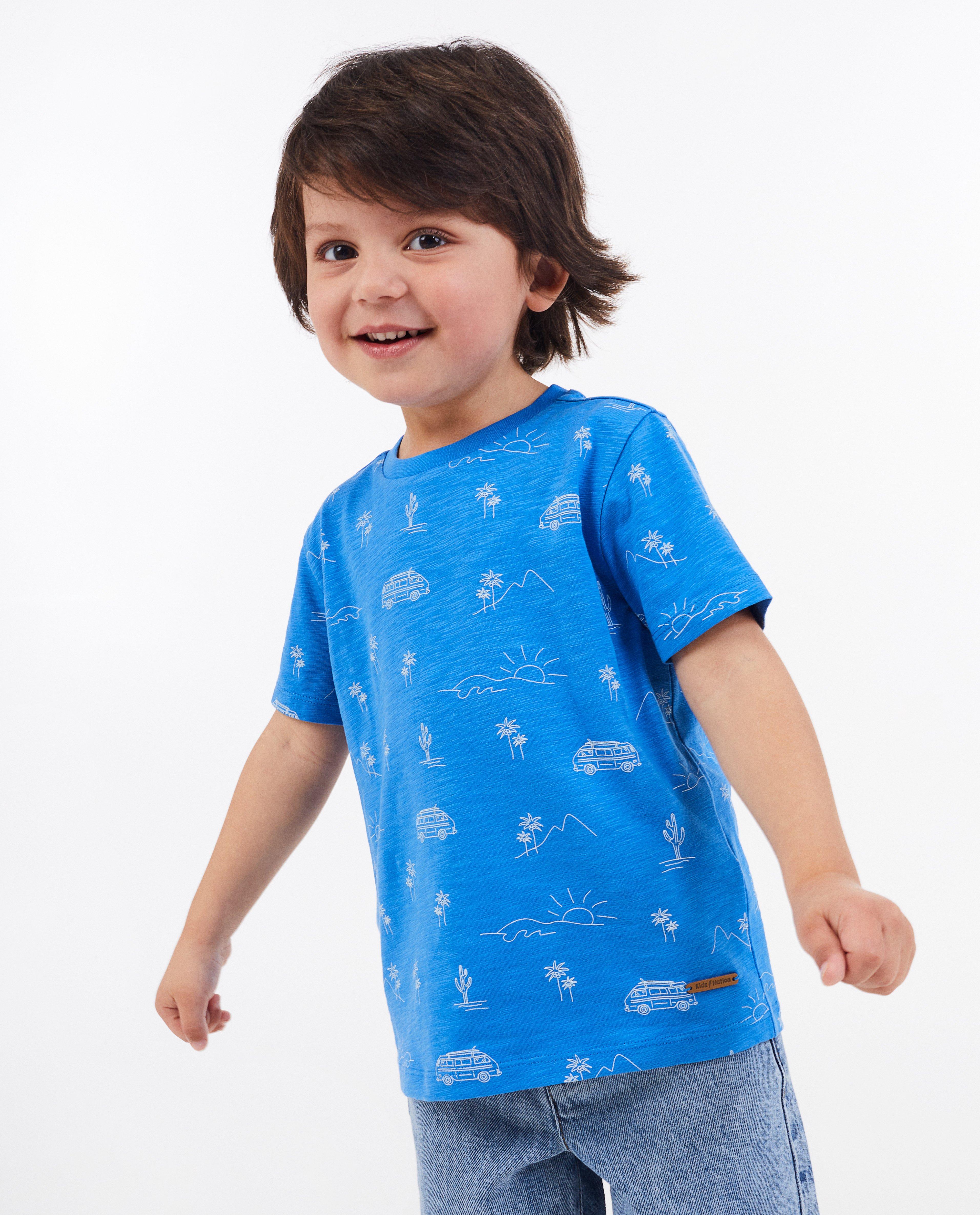 Kidz Nation kék mintás póló