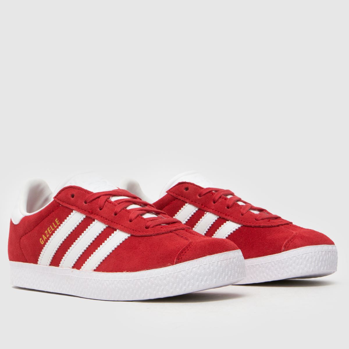 Červené multifunkční dětské tenisky adidas Gazelle