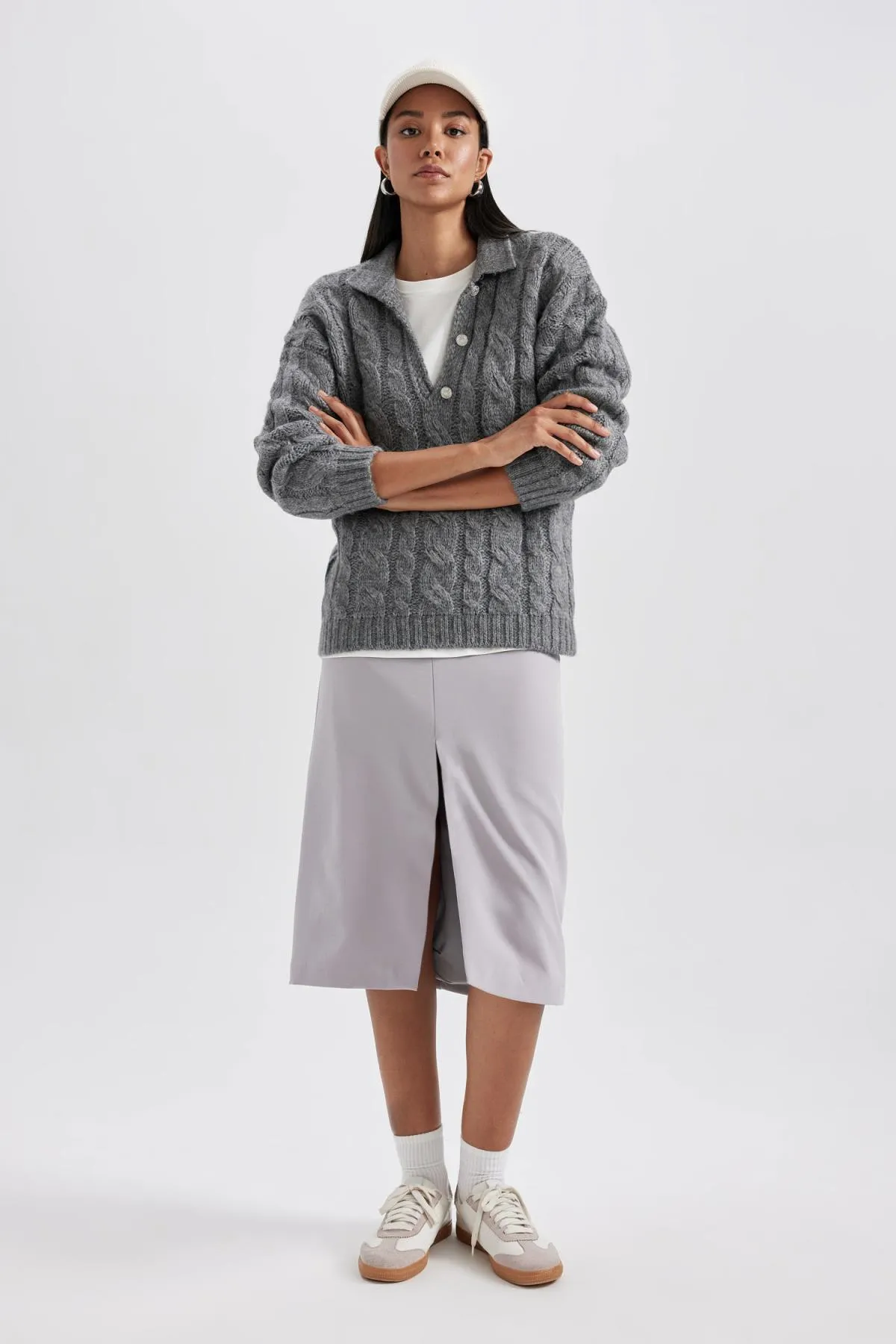 DeFacto  Pullover mit Rollkragen und lockerem Schnitt B3020ax23wn