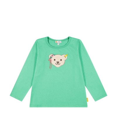 T-Shirt langarm, hellgrün für Mädchen