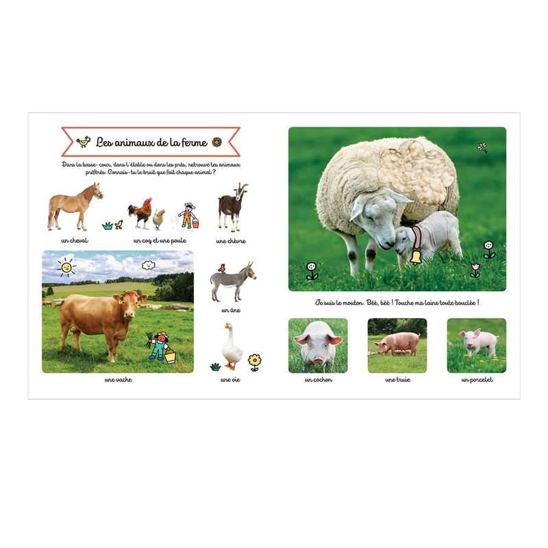 Livre Le grand imagier des animaux à toucher - Larousse Jeunesse