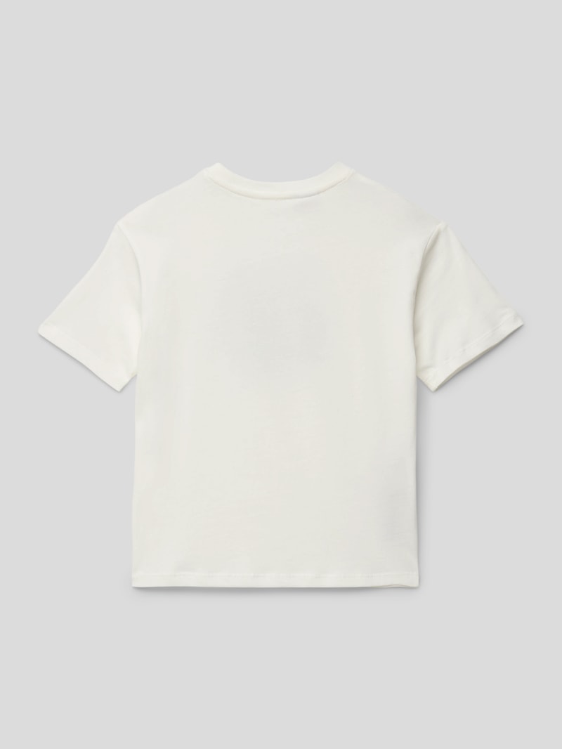 T-Shirt mit Motiv-Print in weiß
