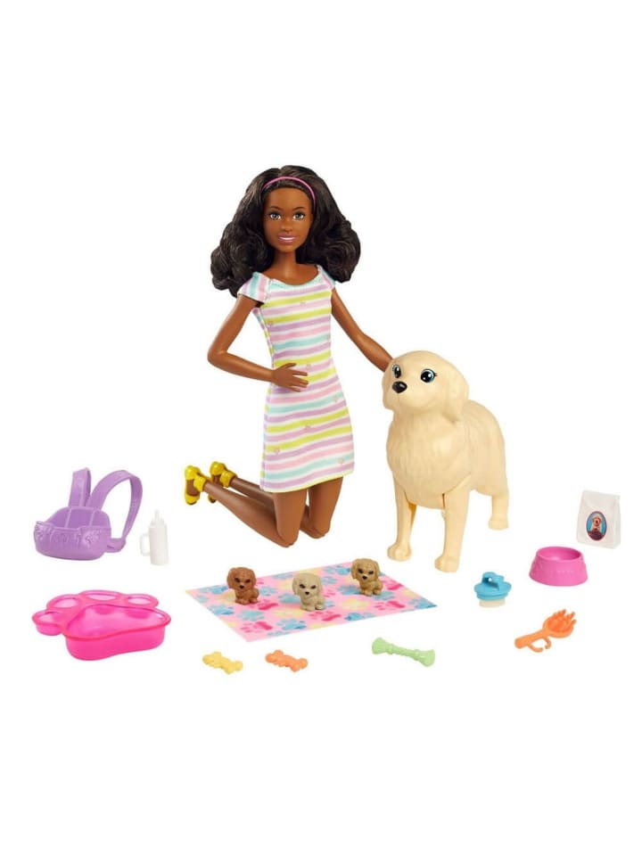 Barbie Barbie mit Hund und Welpen in Mehrfarbig ab 3 Jahre günstig kaufen onesize