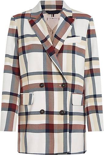 TOMMY HILFIGER Damen Blazer GLOBAL STRIPE CHECK DB BLAZER