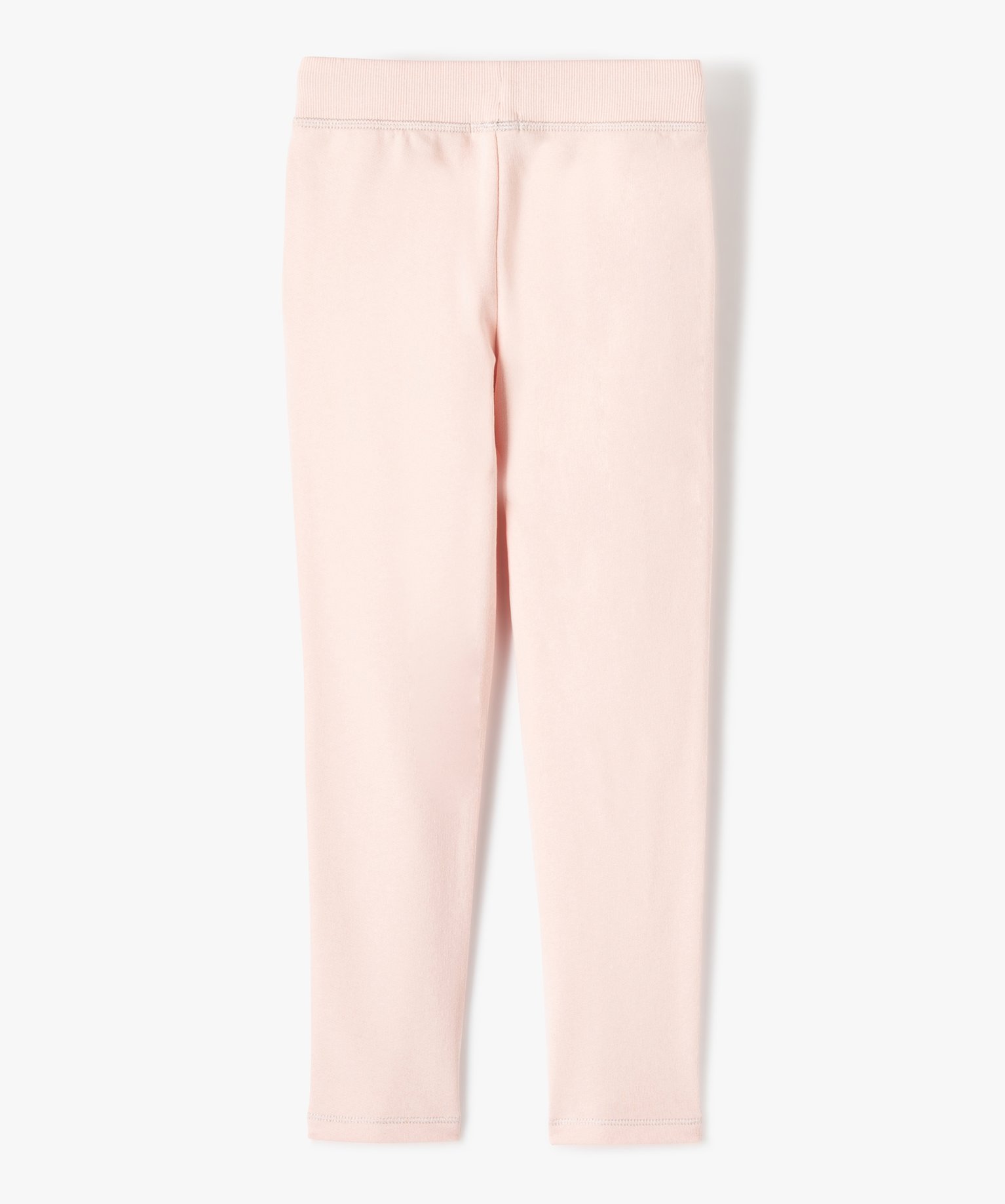 Leggings de sport fille avec surpiqres pailletées rose | GEMO