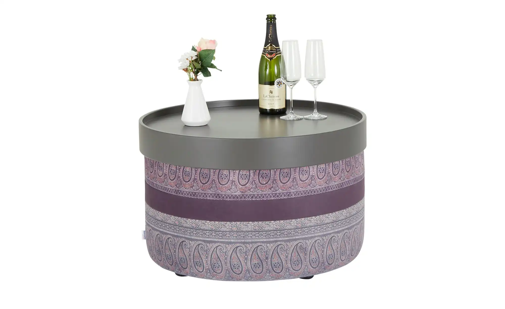 bassetti by SCHRÖNO Pouf aus Velours Tino