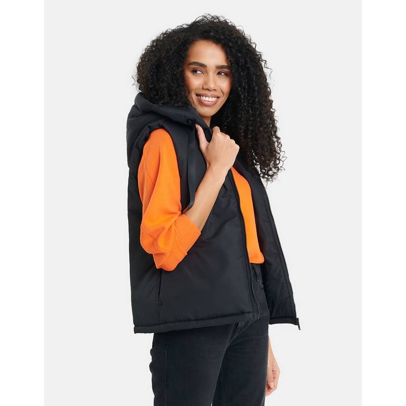 Threadbare Shelly Hooded Steppweste Damen