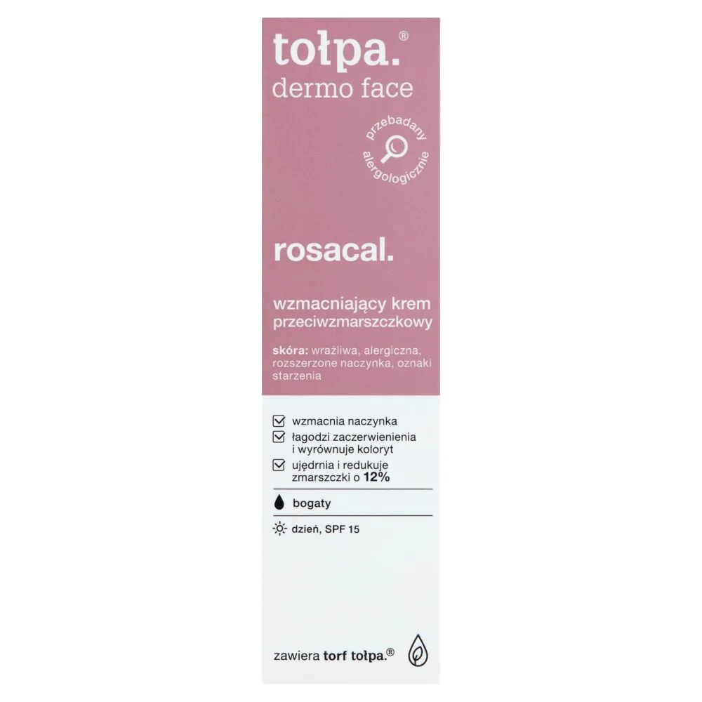 Tołpa Rosacal dnevna krema protiv bora za jačanje kože SPF15