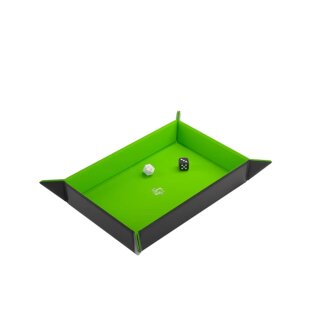 Gamegenic Magnetic Dice Tray Rectangular - Black & Green