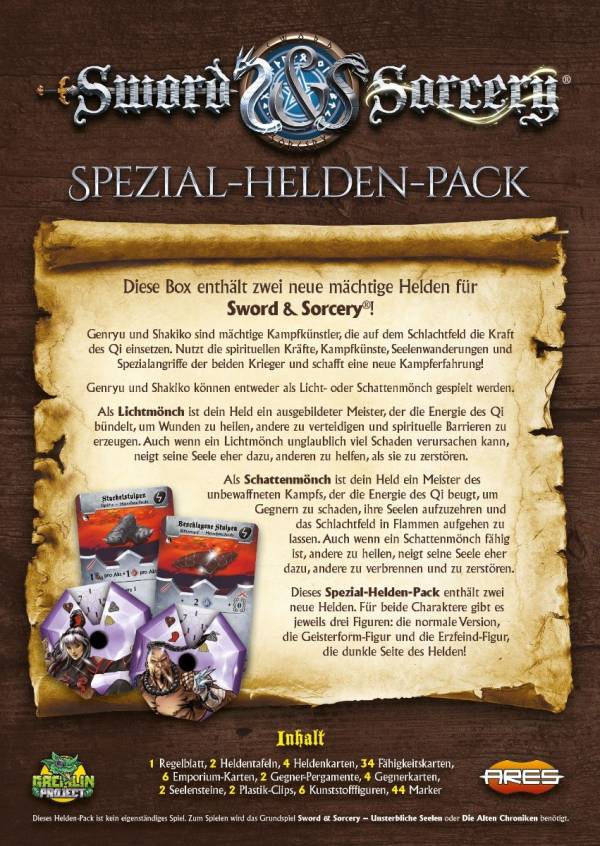 Sword & Sorcery: Die Alten Chroniken - Genryu/Shakiko Spezial-Helden-Pack (Erw.)