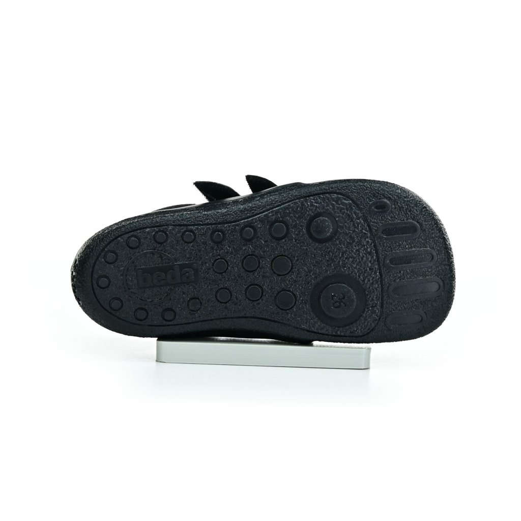 Beda Daisy schwarze Barfußsneaker(BF 0001/ST/W/O/D/TS)