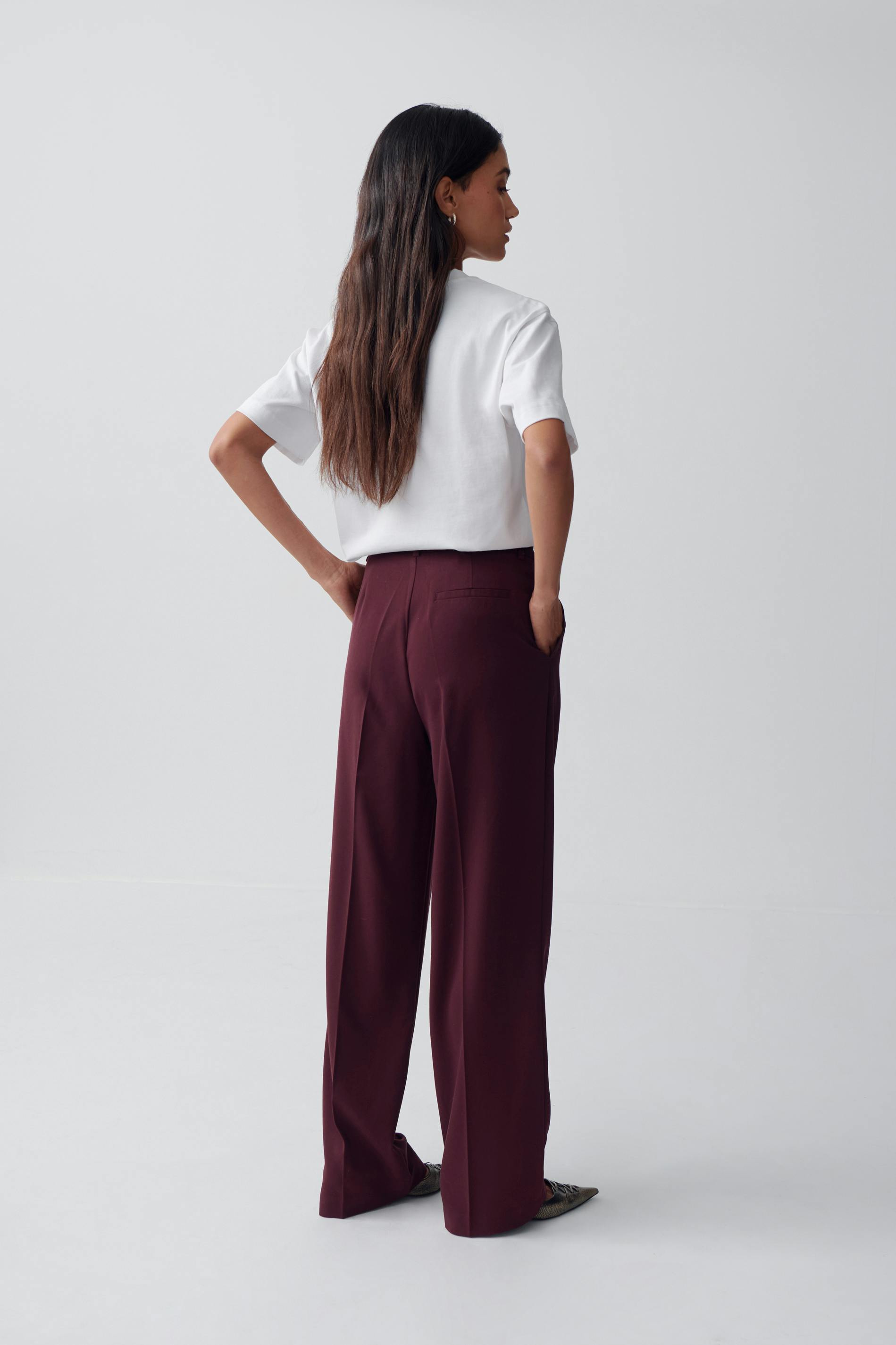 Tailored wide trousers