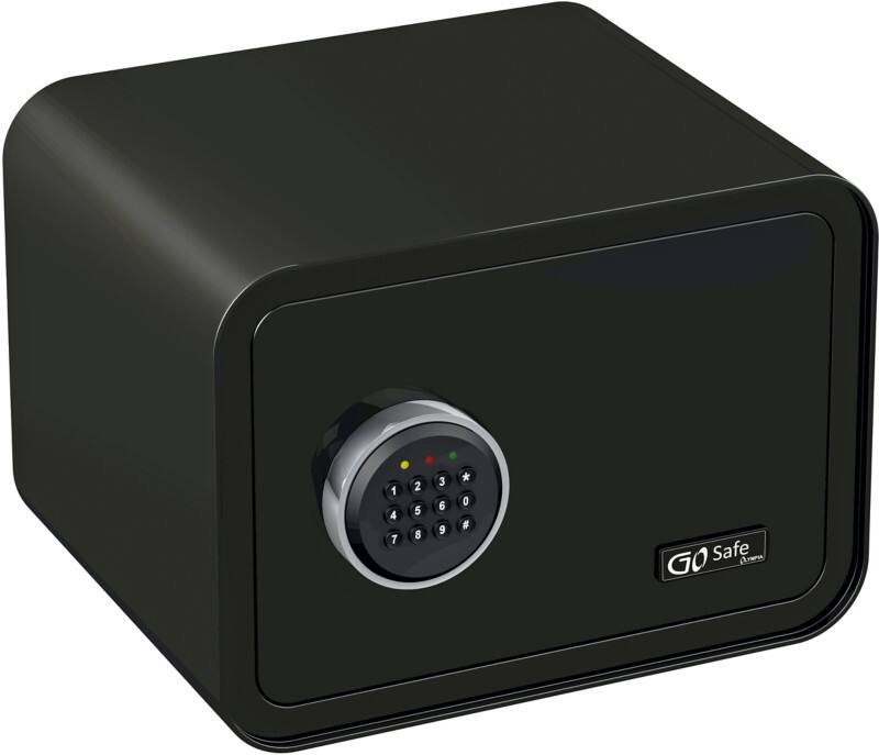 Olympia Einbruchschutztresor GoSafe 100 Schwarz 260 x 350 x 350 mm Elektronisch
