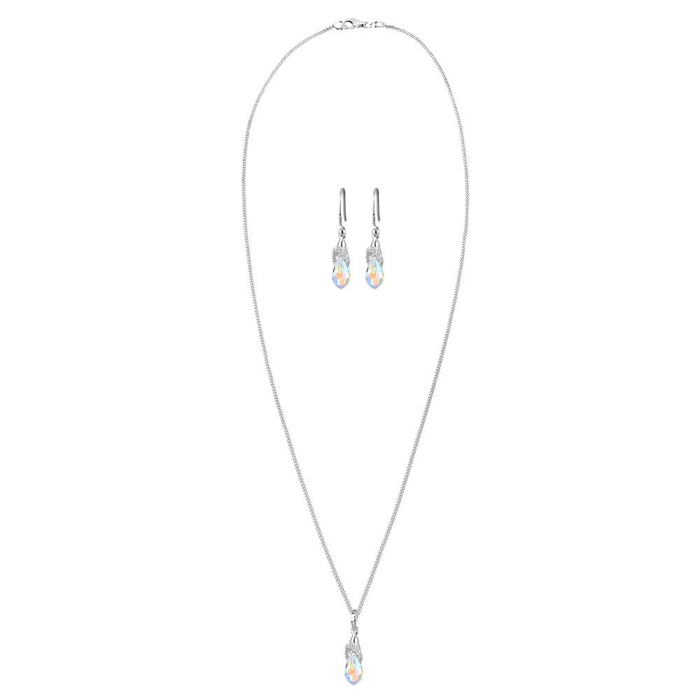 Elli Elli Ensemble de Bijoux Kristalle 925 Sterling Silber Bijoux