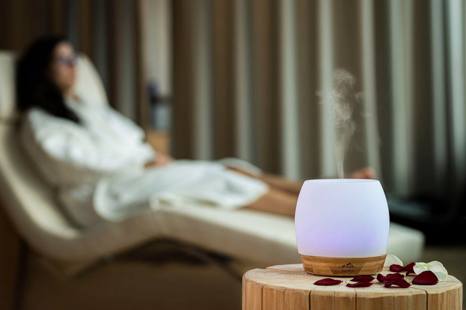 eta Diffuser SENTO ETA263490000 Aroma Diffuser, 0,1 l Wassertank, Ultraschall, Betriebszeit 8h, bis 20 m², Wassertank 100 ml