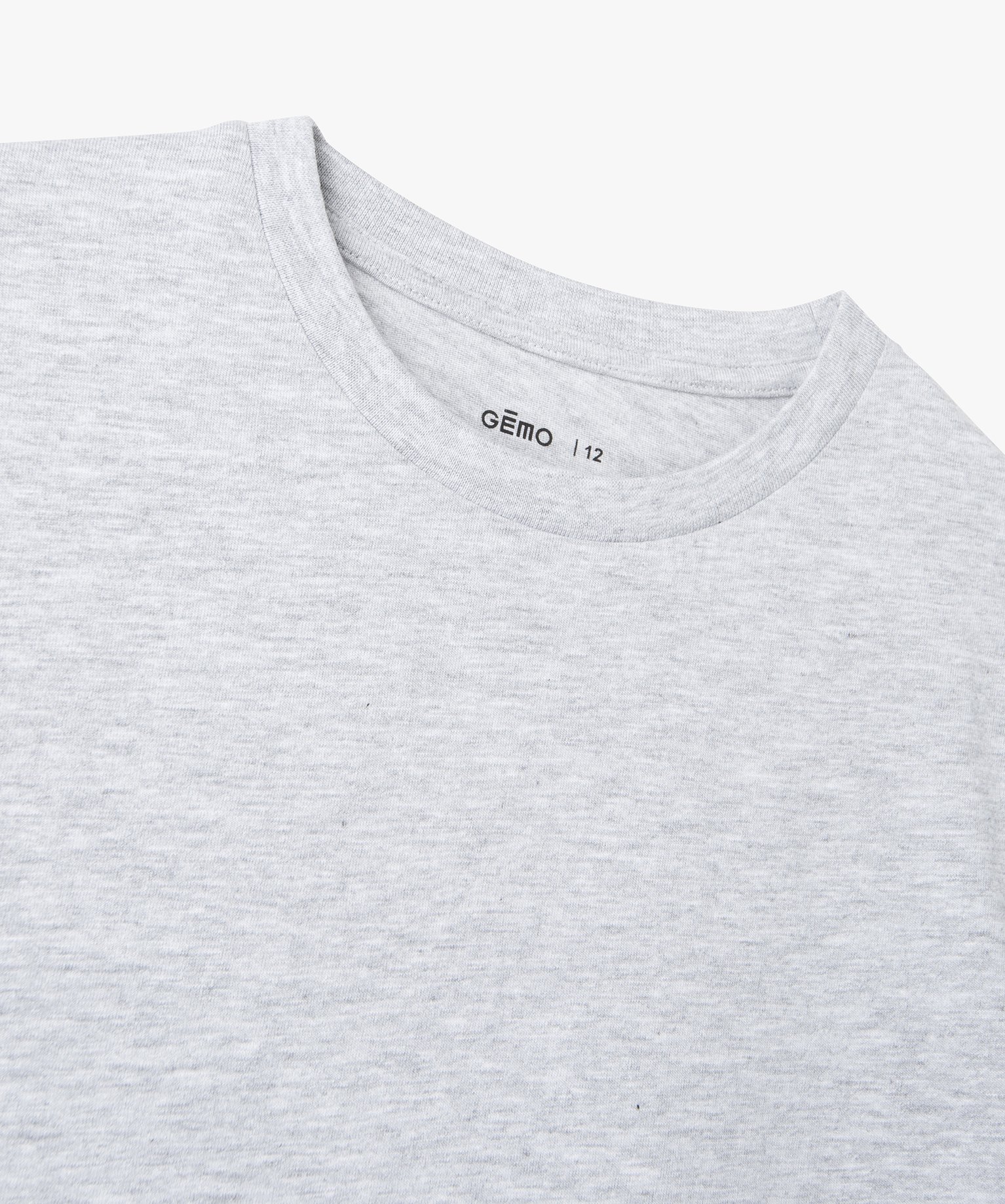 Tee-shirt à manches courtes uni Garçon gris | GEMO
