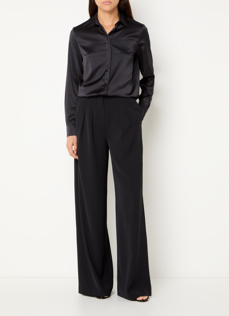 Pantaloni French Connection Harrie cu talie înaltă și buzunare laterale