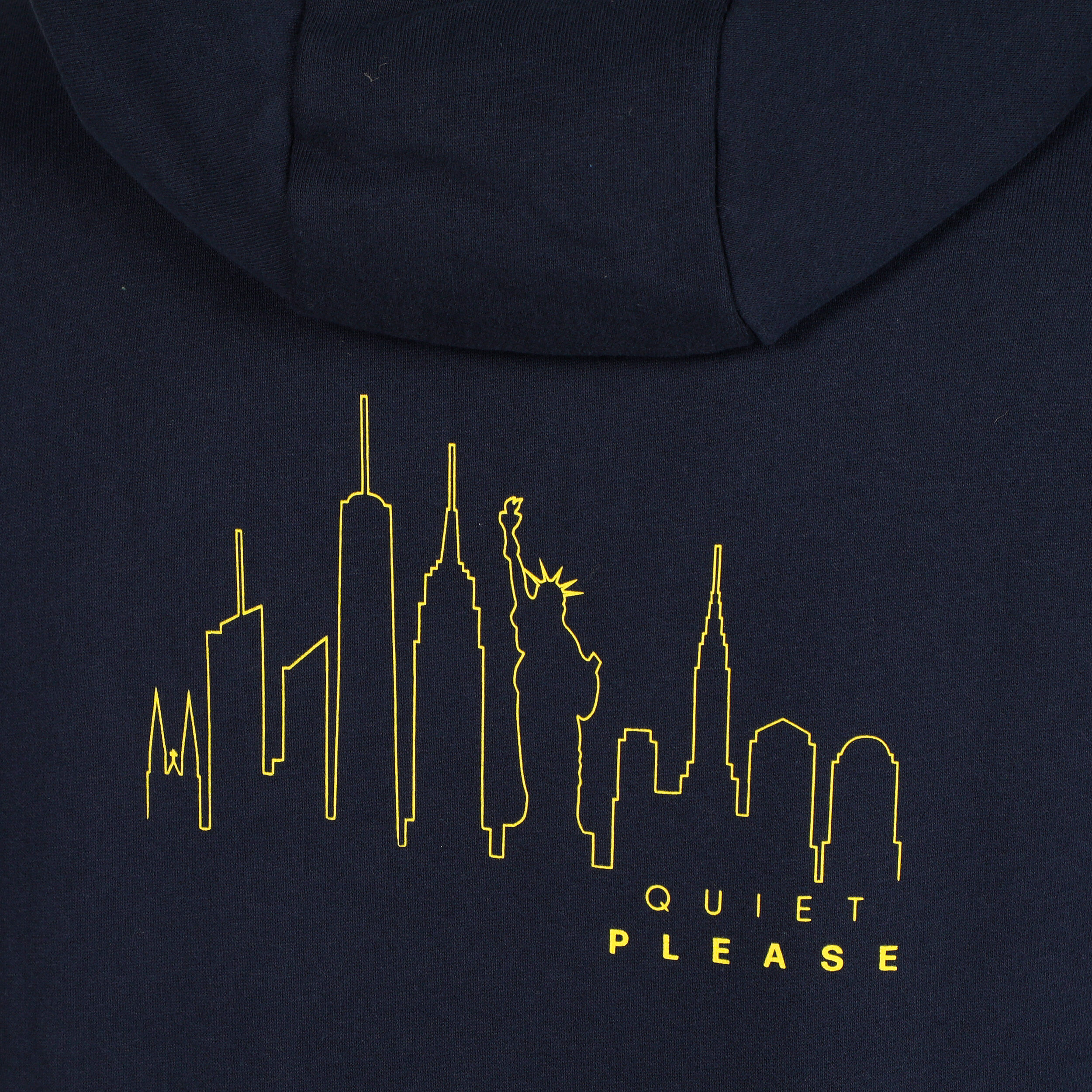 New York Skyline Hoody Herren - Blau, Gelb