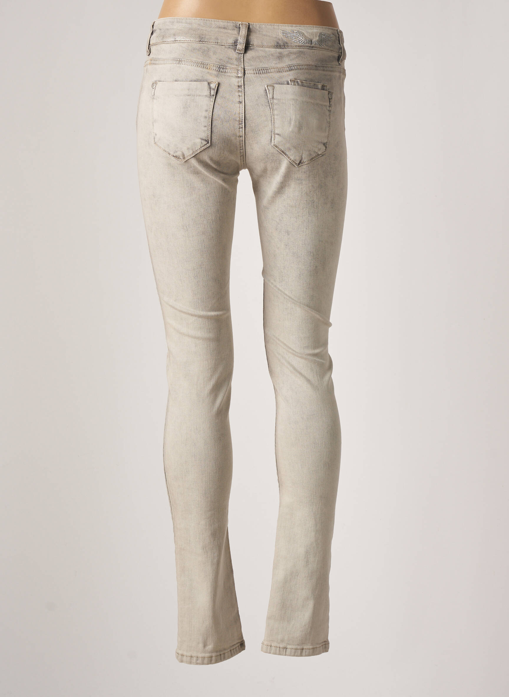 Huit Six Sept Jeans Skinny Femme couleur gris