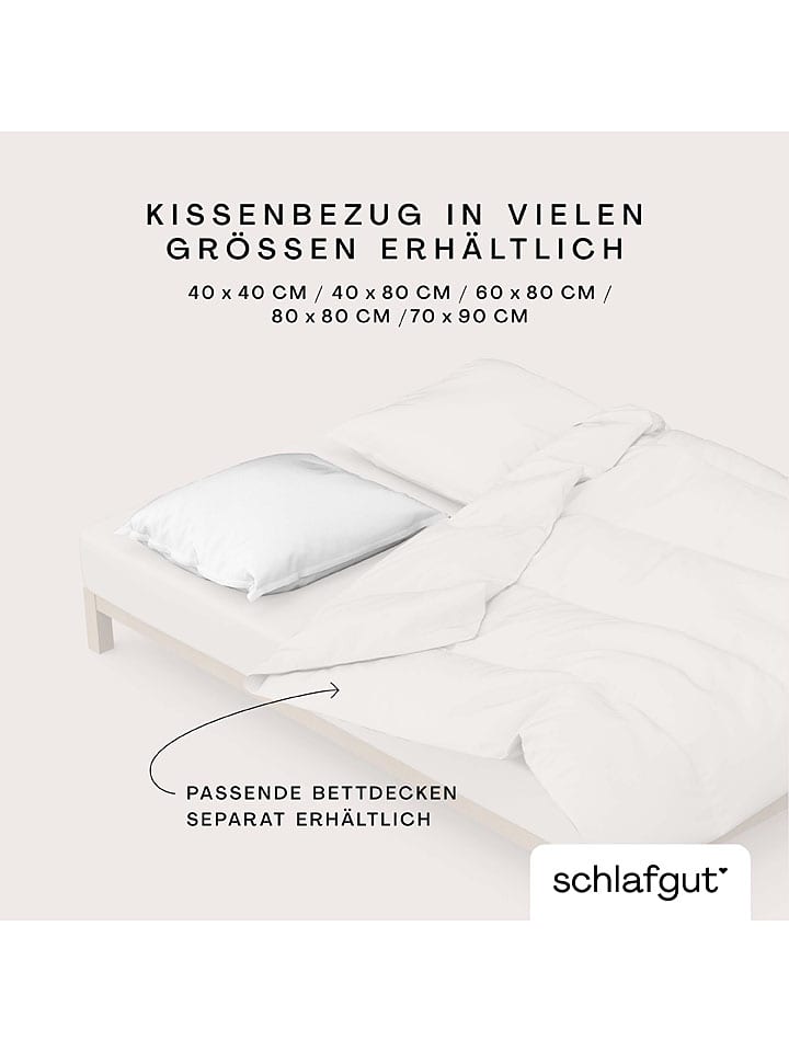 Schlafgut Kissenbezug ''Knitted Jersey'' in Creme günstig kaufen