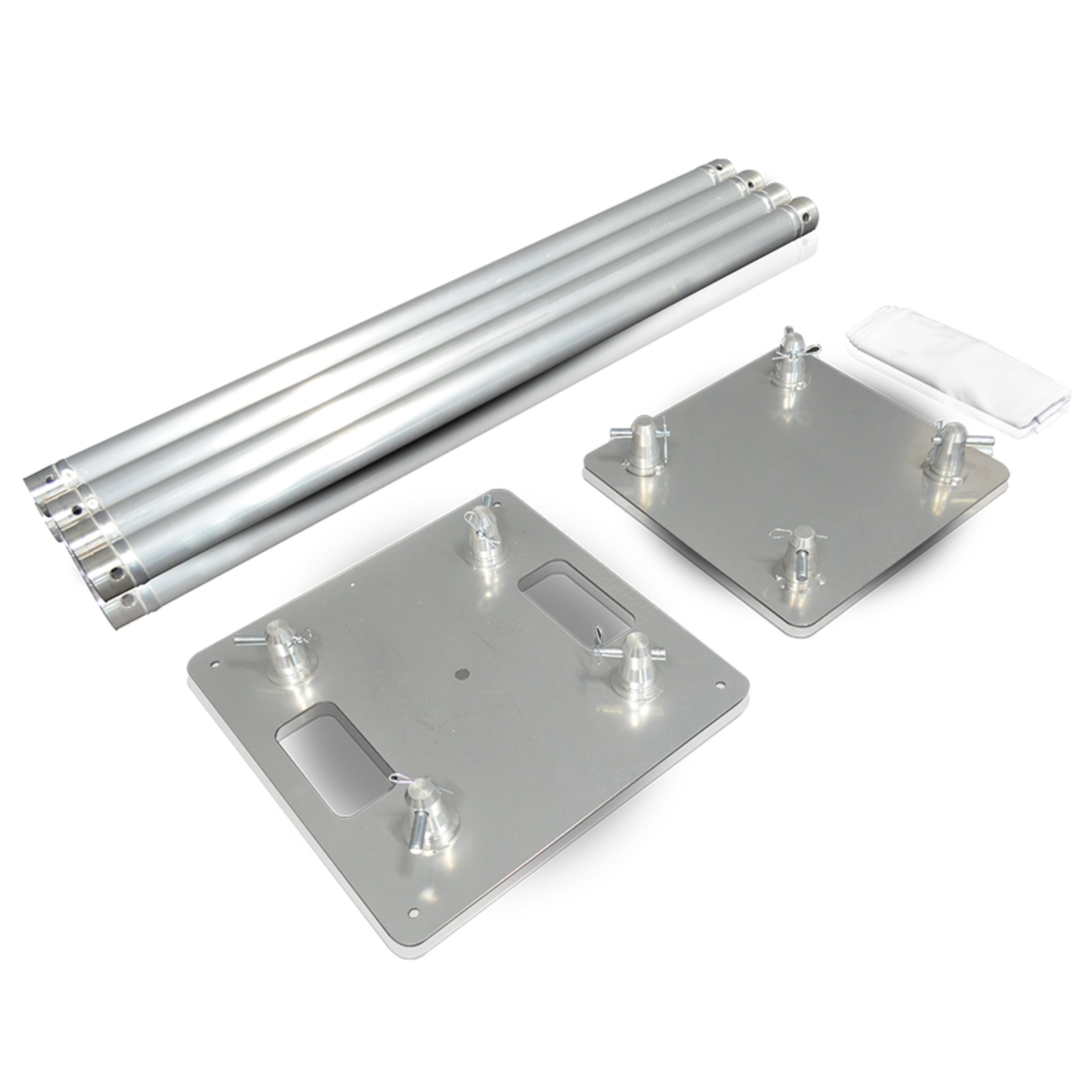 lightmaXX Gerüst, On-Stage Tower 1m, weiß inkl. 4xPipe,2xBase1xHusse B1