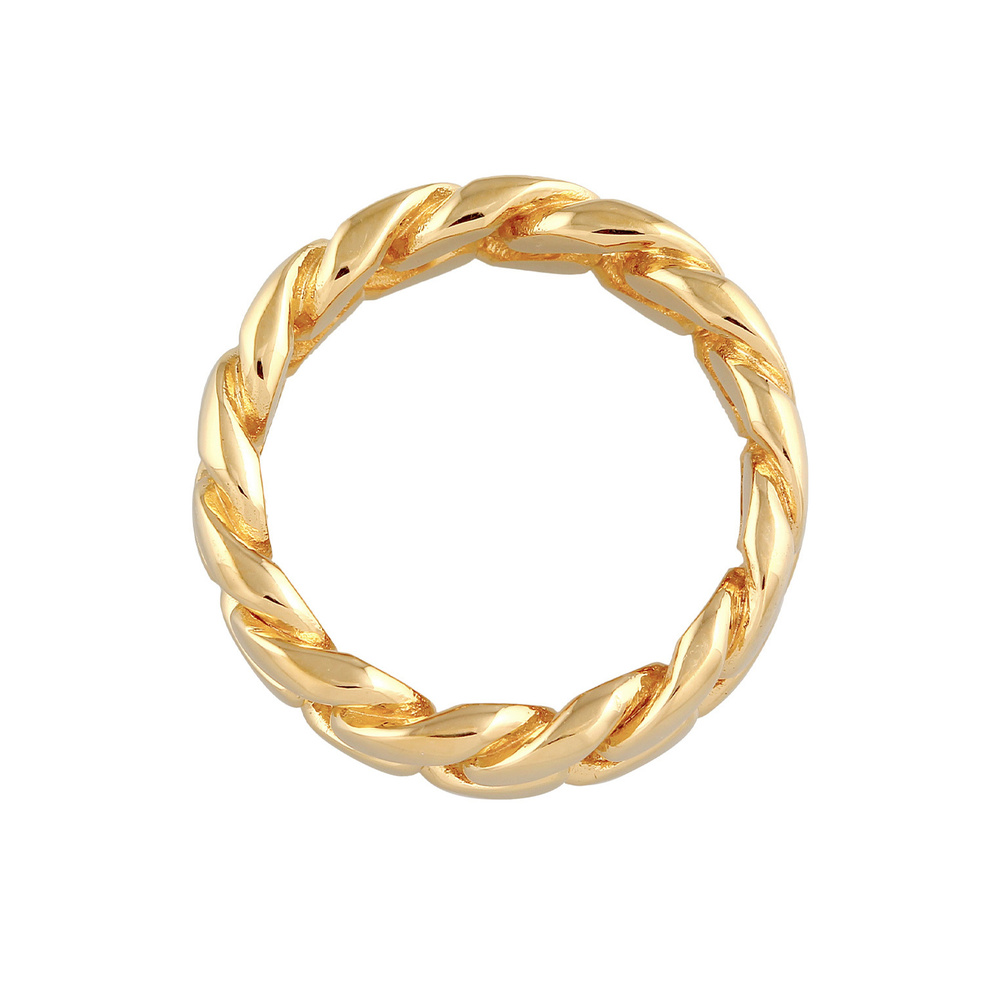 Elli Elli Bague Chunky Chain tendance pour dames en argent sterling 925 Bague