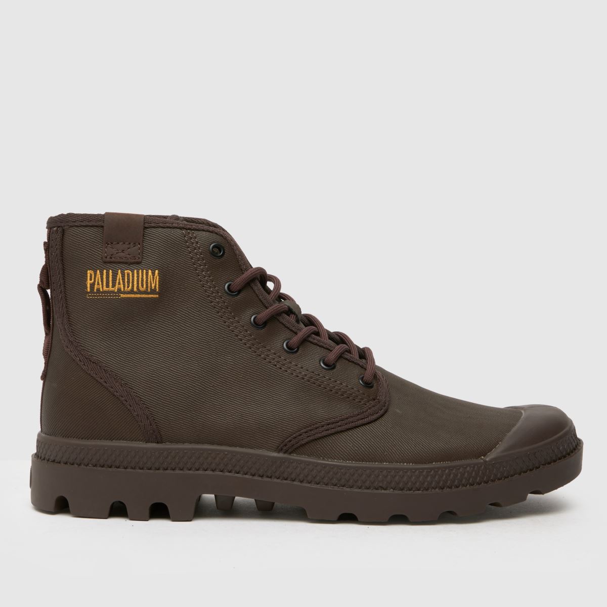 Palladium – Pampa – Mörkbruna högkvalitativa sneakers med hög beläggning