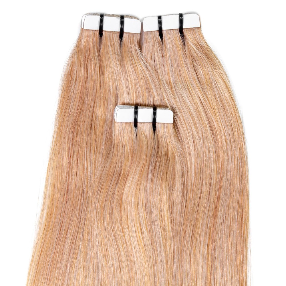 hair2heart Extensions adhésives Premium cheveux naturels #18 Noisette extensions