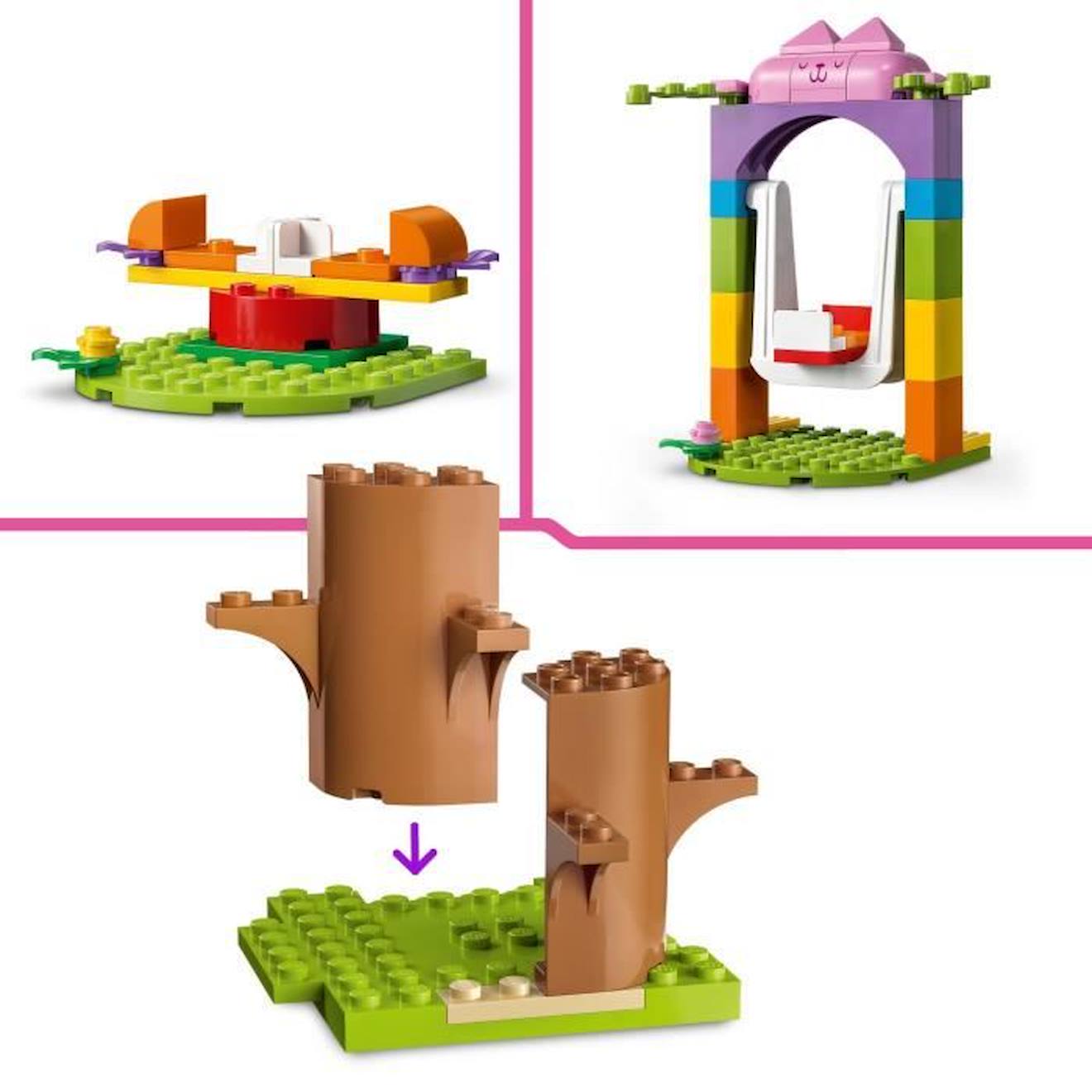 LEGO® Gabby et la Maison Magique 10787 La Fête au Jardin de Fée Minette, Jouet avec Figurines blanc