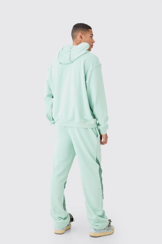 Oversize Hoodie mit rohem Saum