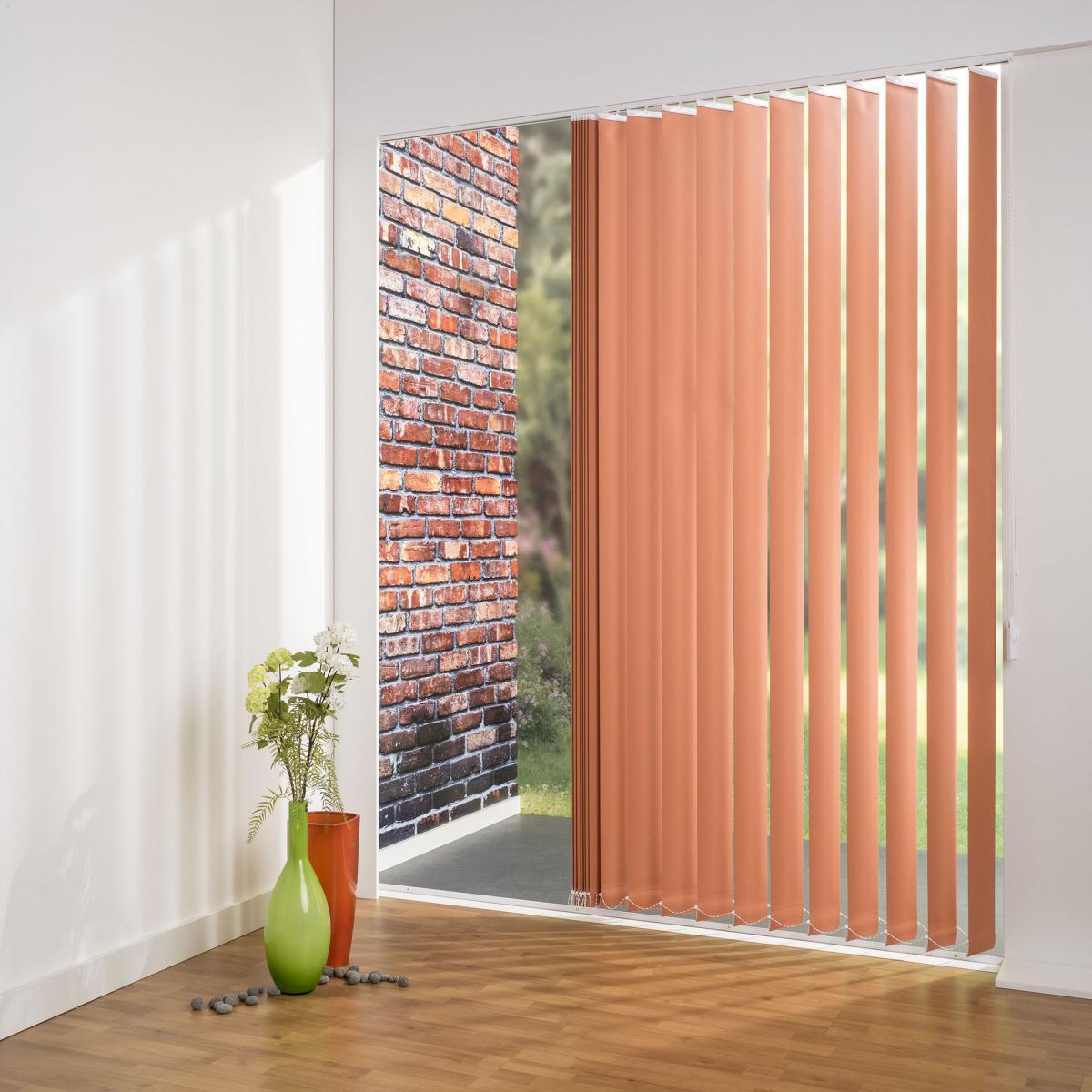 Bella Casa Vertikalanlage Maß, 127 mm Lamelle, 100 x 250 cm, orange
