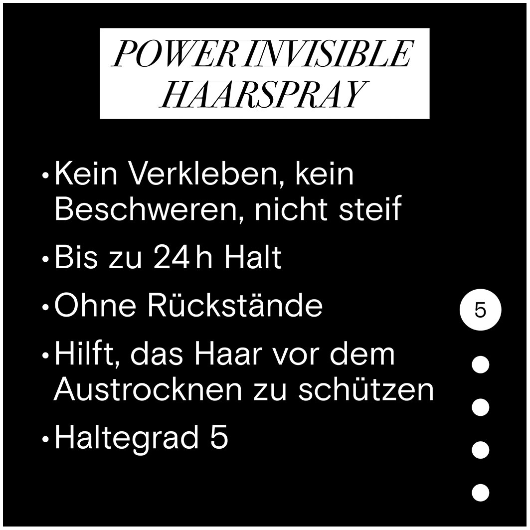 Power Invisible Kein Verkleben & kein Beschweren Halt 5