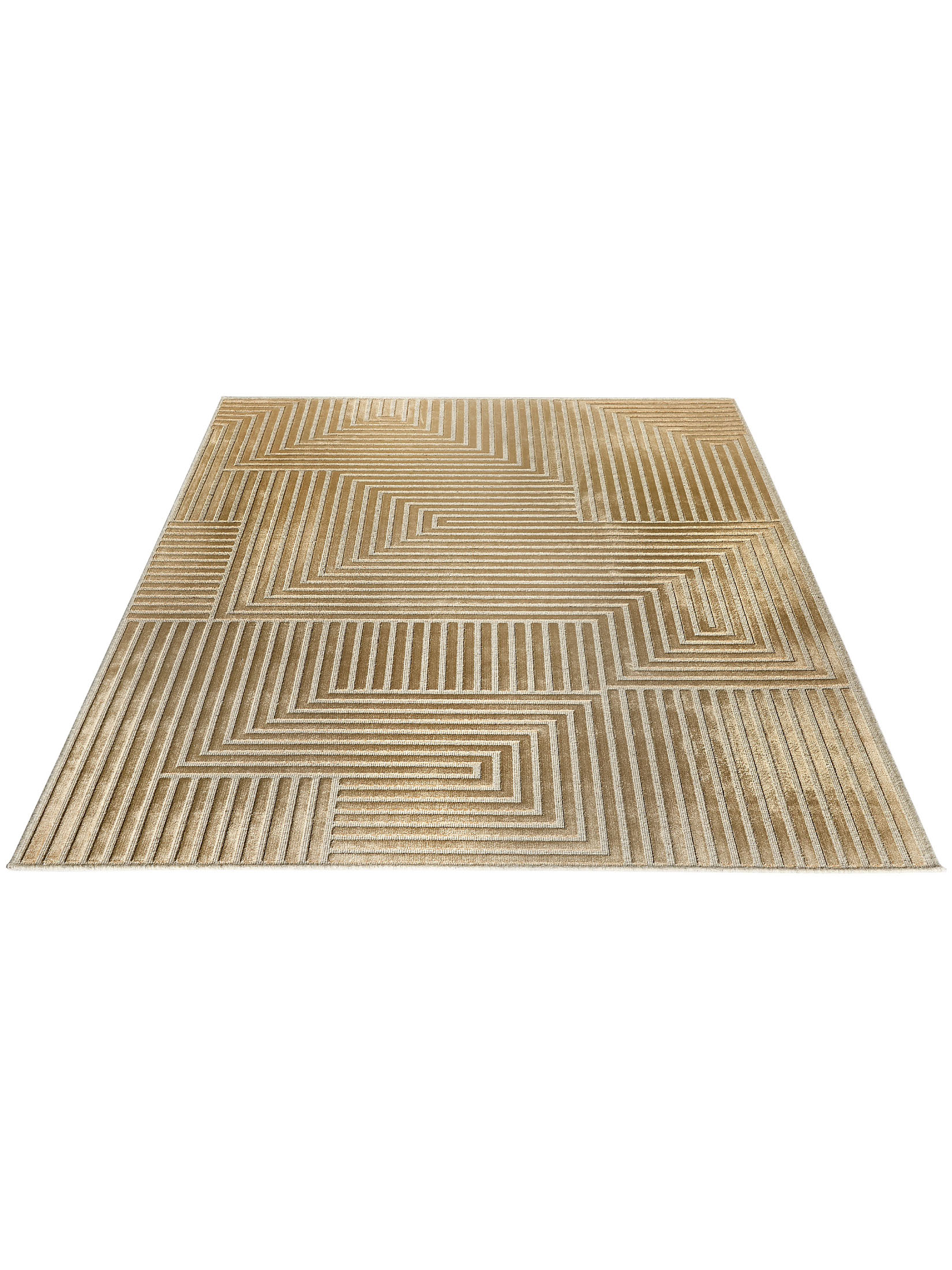 Clifton Moderner Teppich, Gold