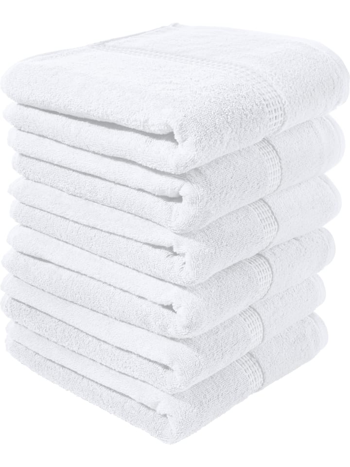 Erwin Müller Frottier Handtuch 6er-Pack Mannheim in weiß günstig kaufen 50 x 100 cm