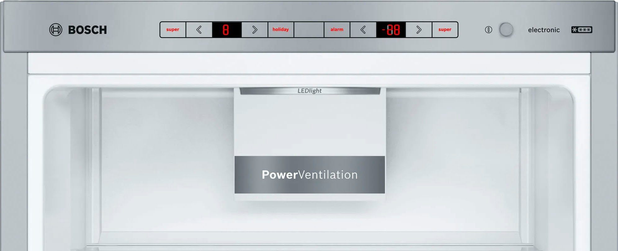 BOSCH Kühl-/Gefrierkombination Serie 6 KGE398XBA, 201 cm hoch, 60 cm breit