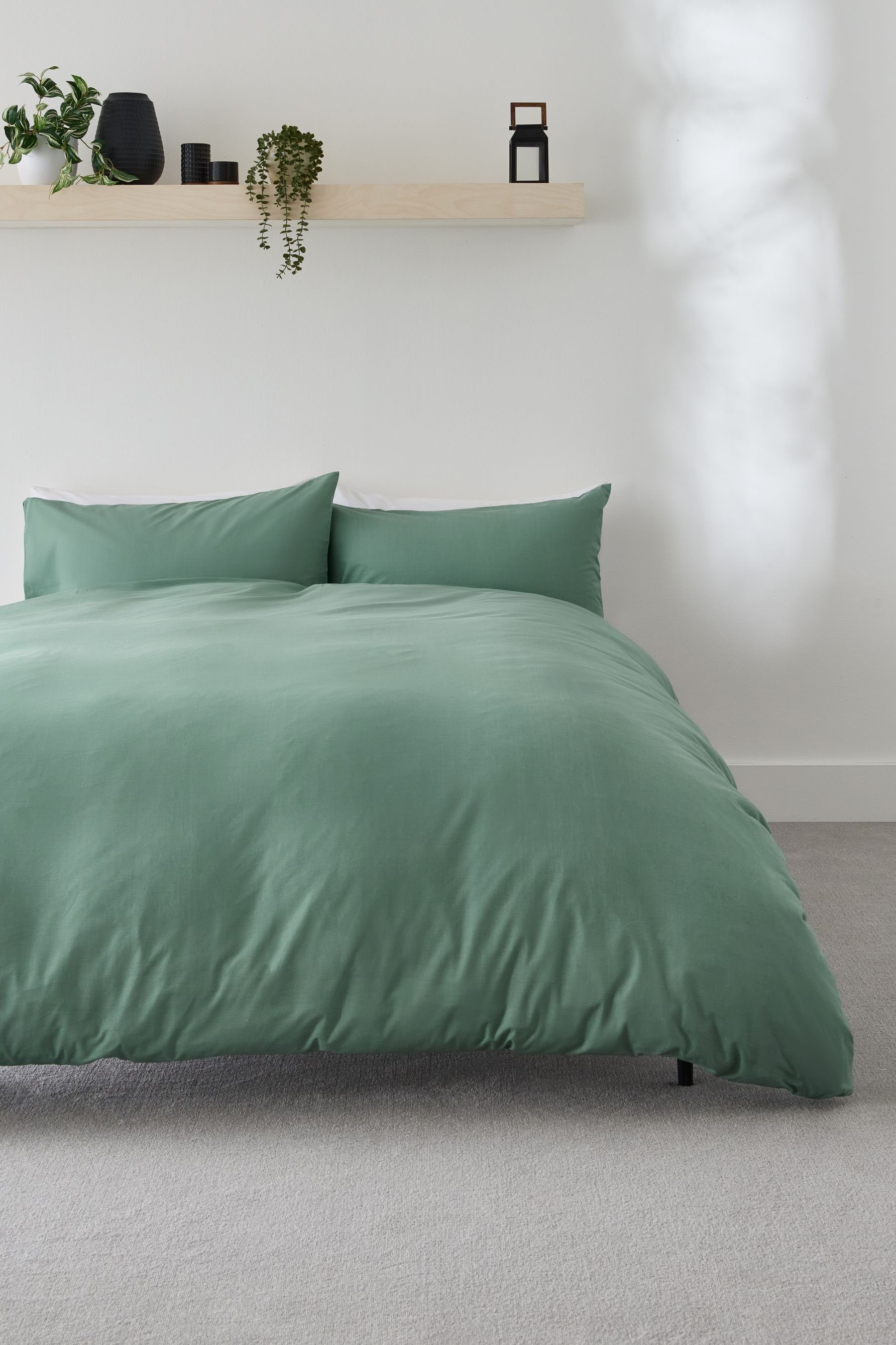 Bett-Set, Pflegeleichte Bettwäsche aus Poly-Baumwolle, Next, Bezug: Polyester (recycelt), Baumwolle